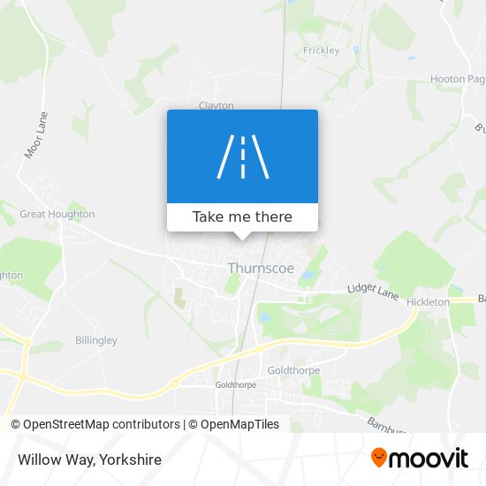 Willow Way map
