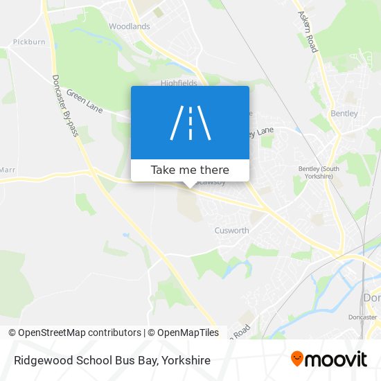 Ridgewood School Bus Bay map