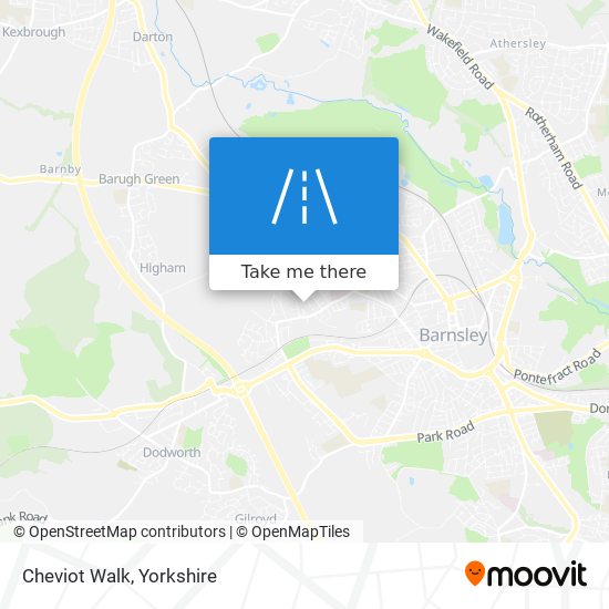Cheviot Walk map