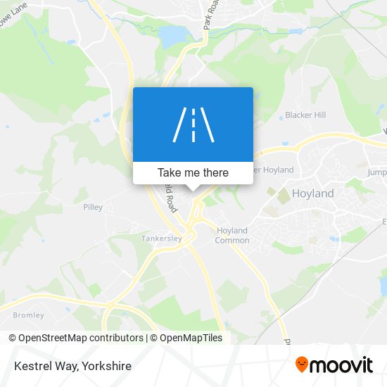 Kestrel Way map