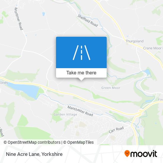Nine Acre Lane map