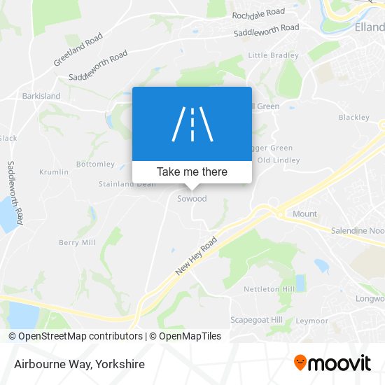Airbourne Way map