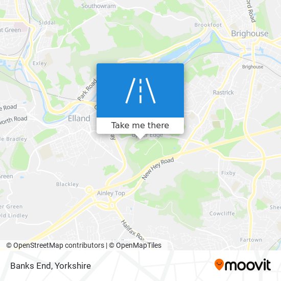 Banks End map
