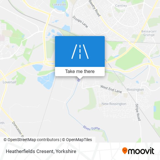 Heatherfields Cresent map