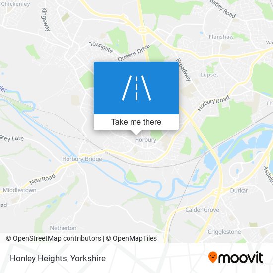 Honley Heights map