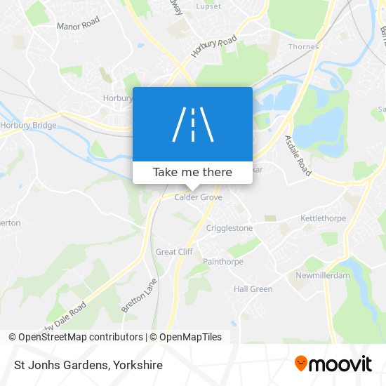 St Jonhs Gardens map