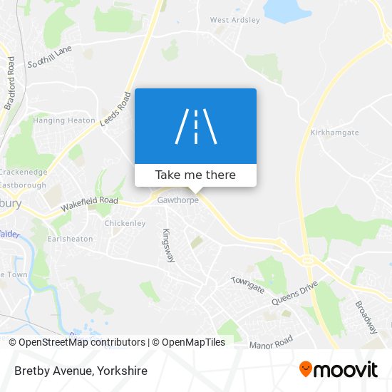 Bretby Avenue map