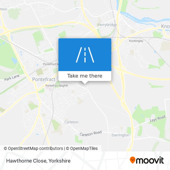 Hawthorne Close map