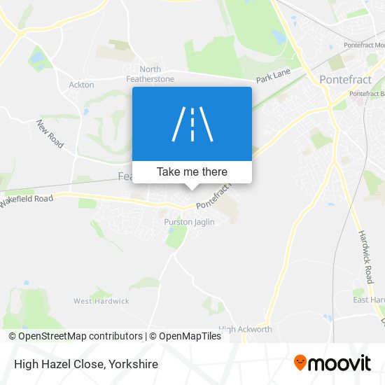 High Hazel Close map
