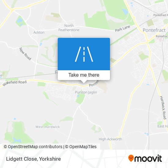 Lidgett Close map