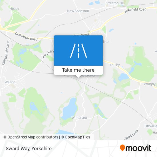 Sward Way map