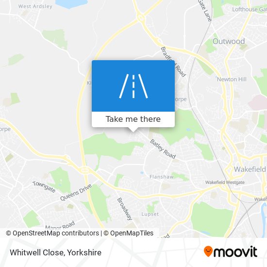 Whitwell Close map