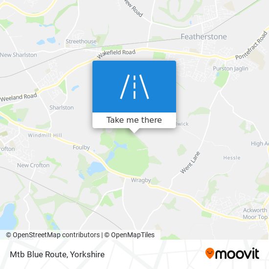 Mtb Blue Route map