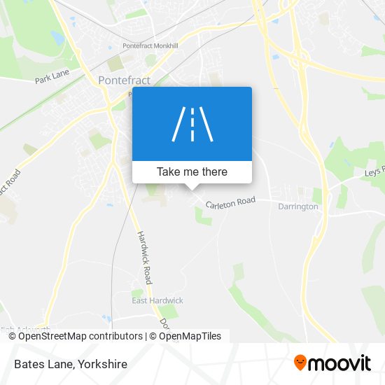 Bates Lane map