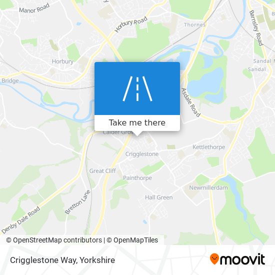 Crigglestone Way map