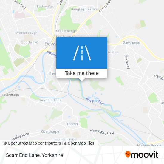 Scarr End Lane map