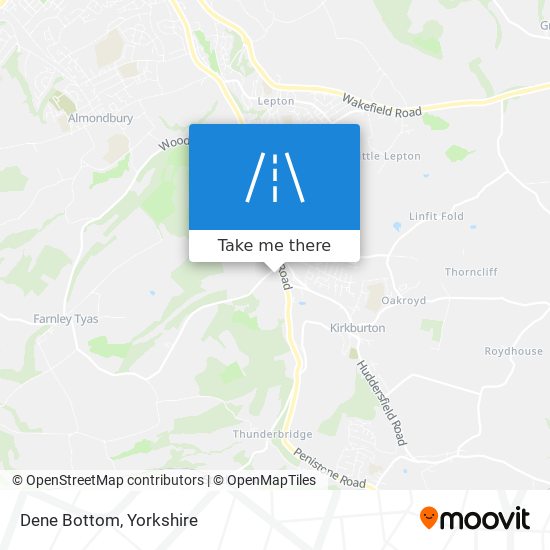 Dene Bottom map