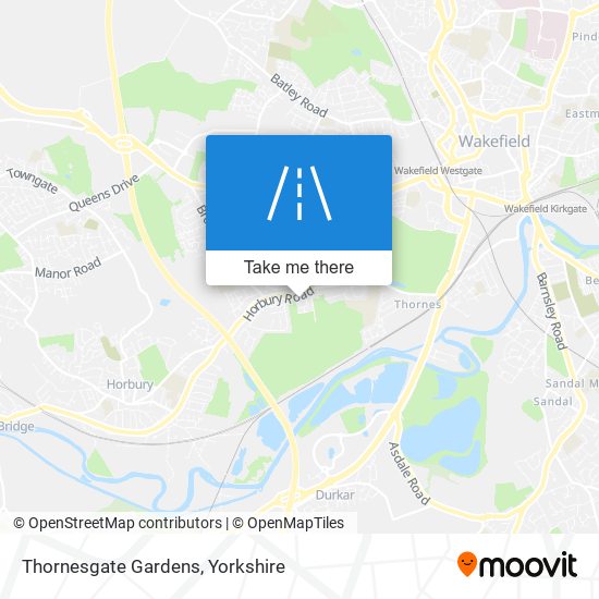 Thornesgate Gardens map