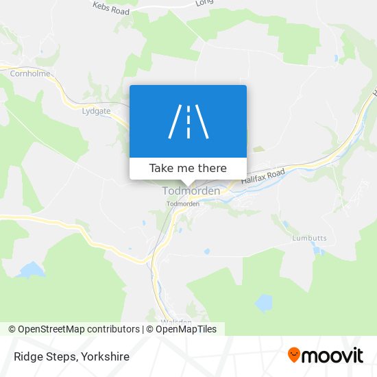 Ridge Steps map