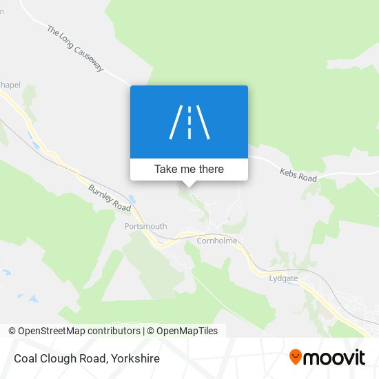 Coal Clough Road map