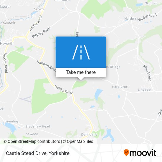 Castle Stead Drive map