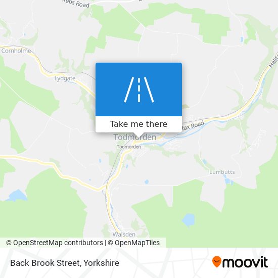 Back Brook Street map