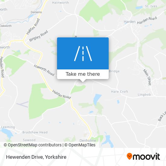 Hewenden Drive map