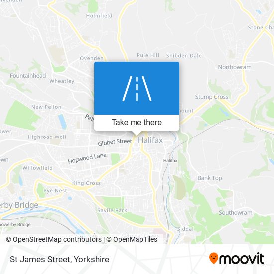 St James Street map