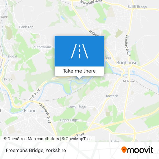 Freeman's Bridge map