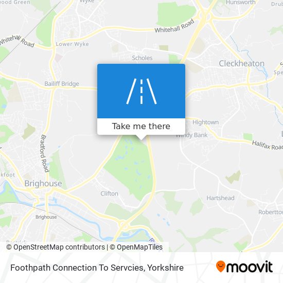 Foothpath Connection To Servcies map
