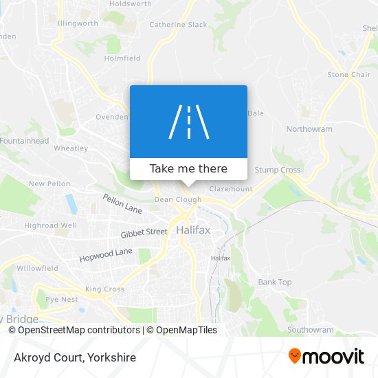 Akroyd Court map