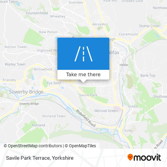 Savile Park Terrace map