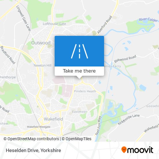 Heselden Drive map
