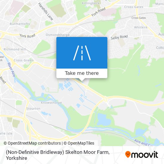 (Non-Definitive Bridleway) Skelton Moor Farm map