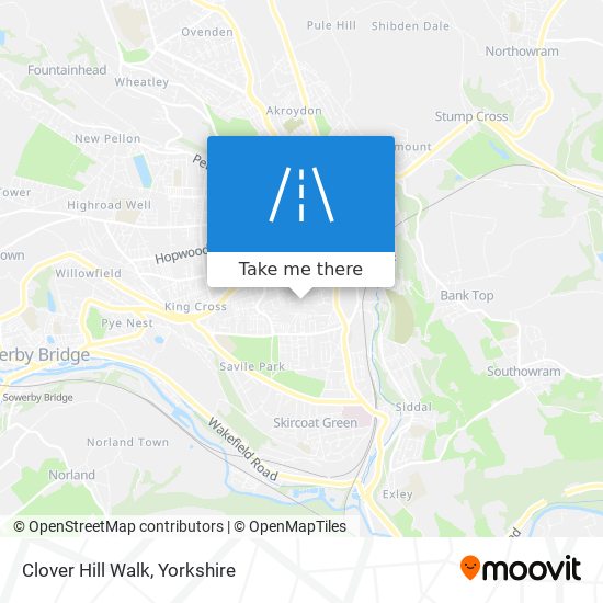 Clover Hill Walk map