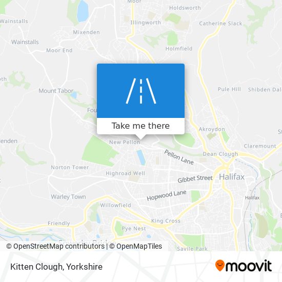 Kitten Clough map