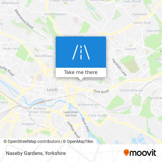 Naseby Gardens map