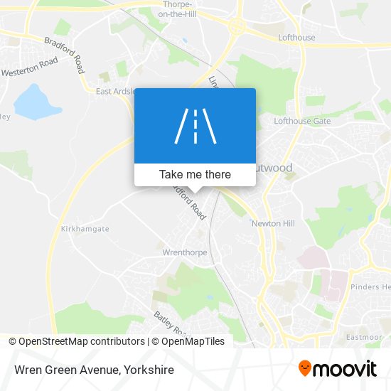 Wren Green Avenue map