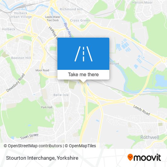 Stourton Interchange map