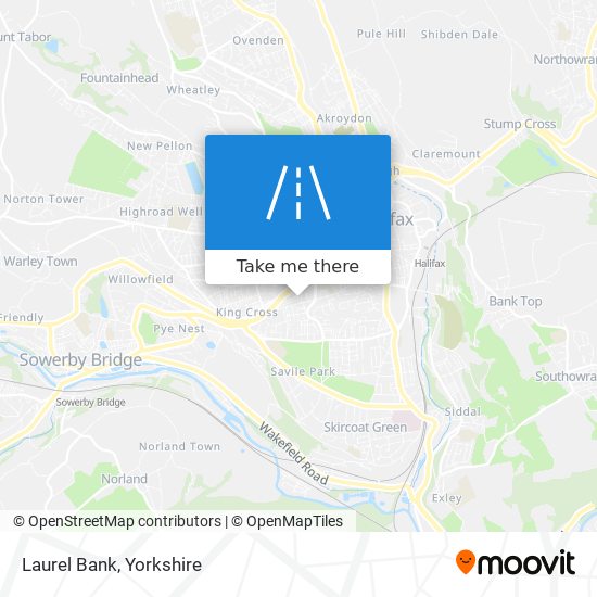 Laurel Bank map