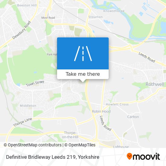 Definitive Bridleway Leeds 219 map