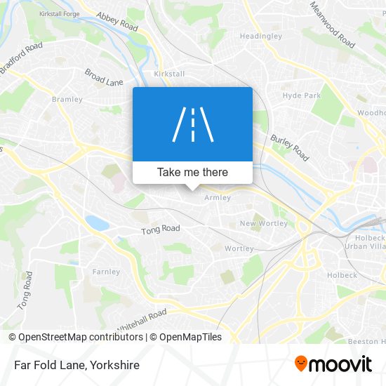 Far Fold Lane map