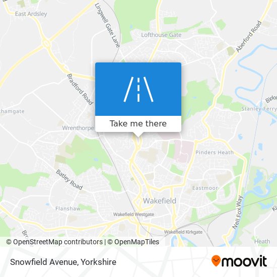 Snowfield Avenue map