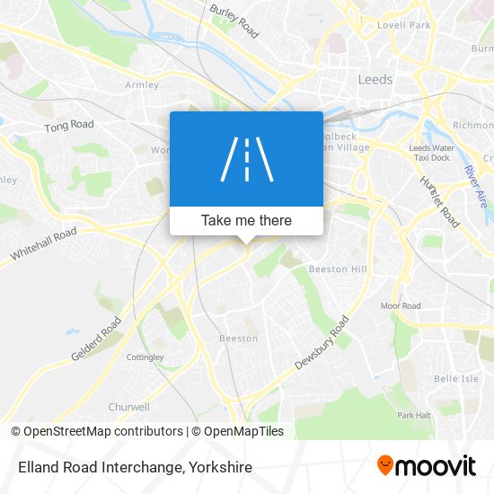 Elland Road Interchange map