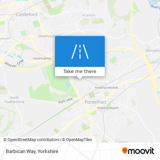 Barbican Way map