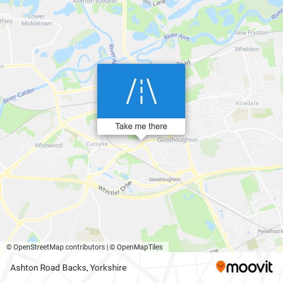Ashton Road Backs map