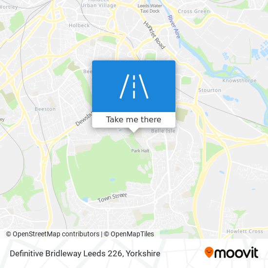 Definitive Bridleway Leeds 226 map