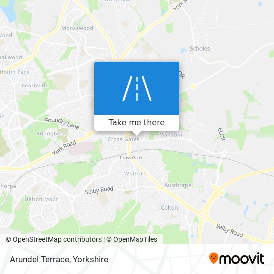 Arundel Terrace map