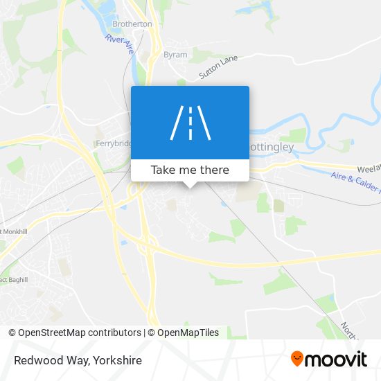 Redwood Way map