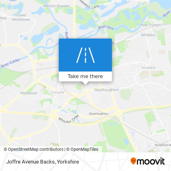 Joffre Avenue Backs map